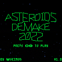 Asteroids Demake 2022