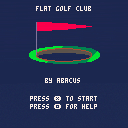 Flat golf club
